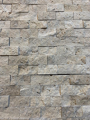 Classic travertine split face cladding natural stone tile