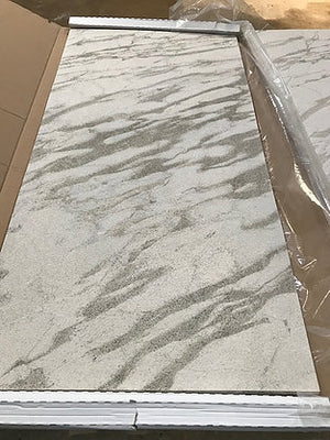 Mystic White marble veneer sheet