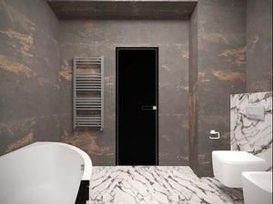 California Gold slate veneer bathroom feature wall