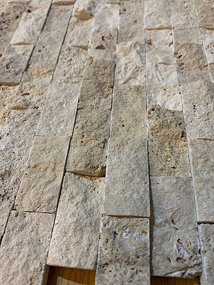 Classic travertine split face cladding natural stone tile