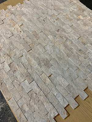 Rustic travertine split face cladding stone tiles 