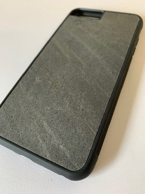 D Black slate veneer iPhone case