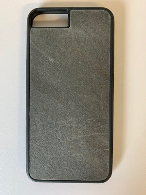 D Black slate veneer iPhone case