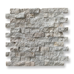 Rustic travertine split face cladding stone tiles