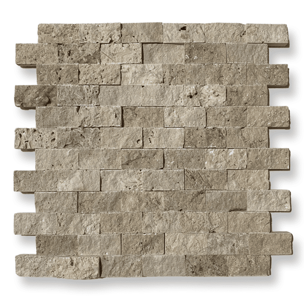 Rustic Travertine 2.5 x 5cm Split Face Cladding 30.5 x 30.5cm Sheet ...