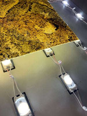 LED System For Back Lighting Translucent Stone Veneer