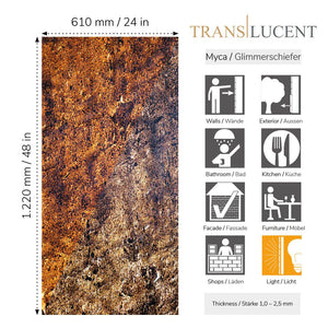 translucent cobre new slate veneer
