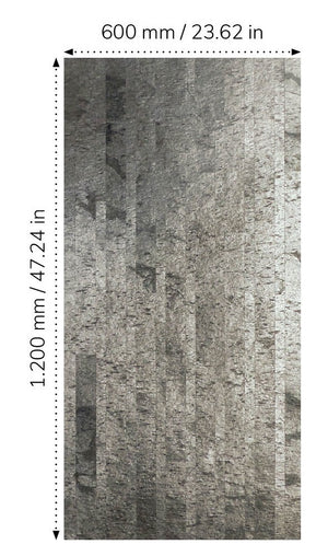Silver grey slate veneer multi brick pattern sheets